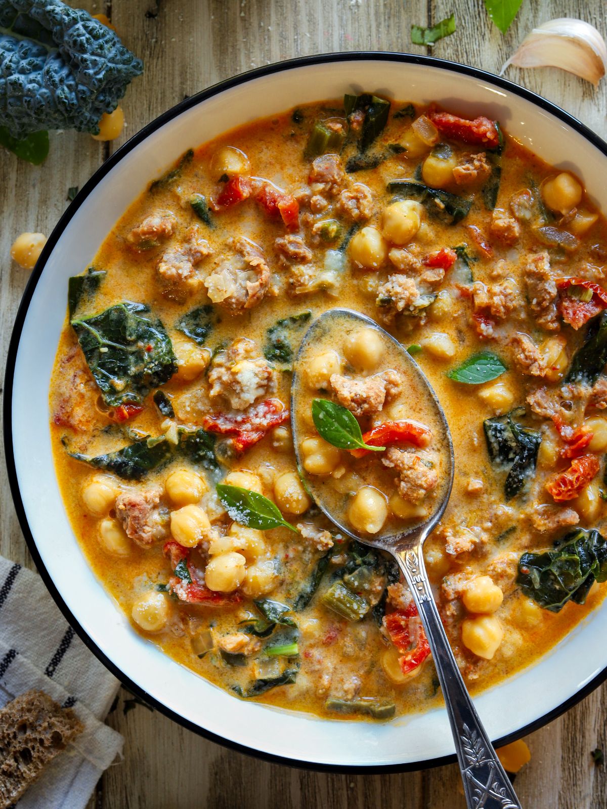 Easy Tuscan Chickpea Soup