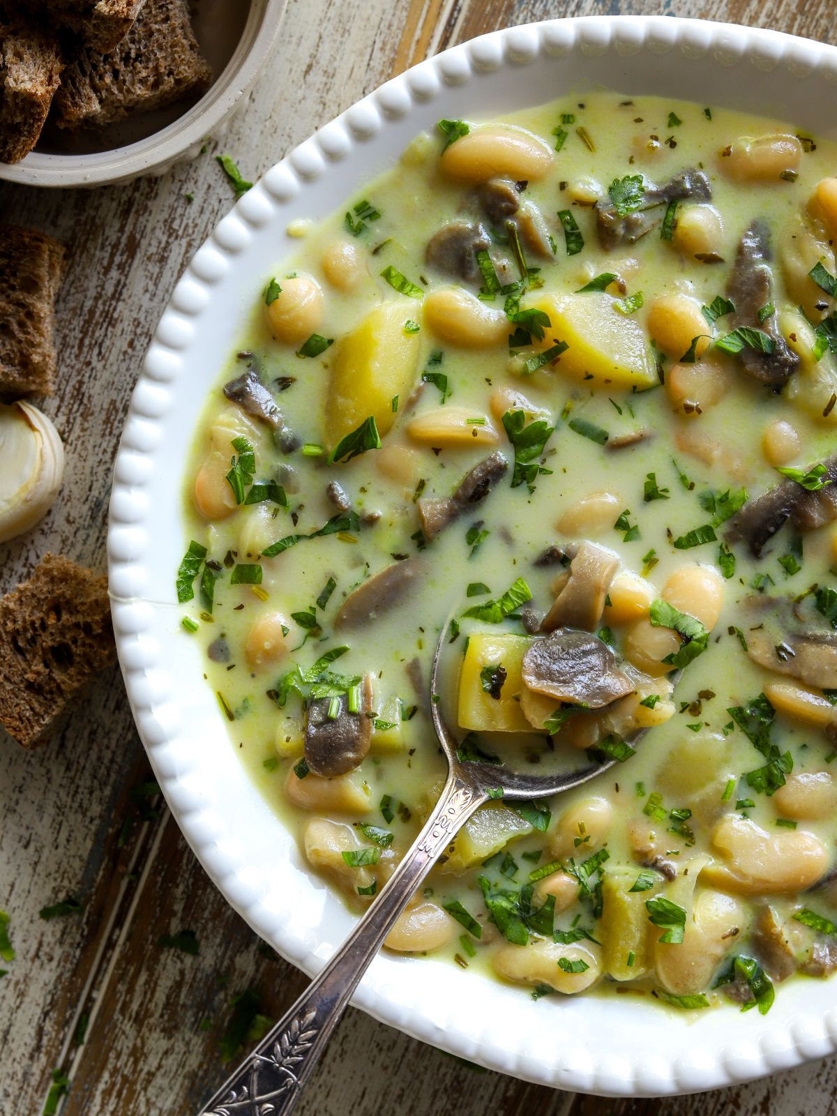 Healthy White Bean Mushroom Stew