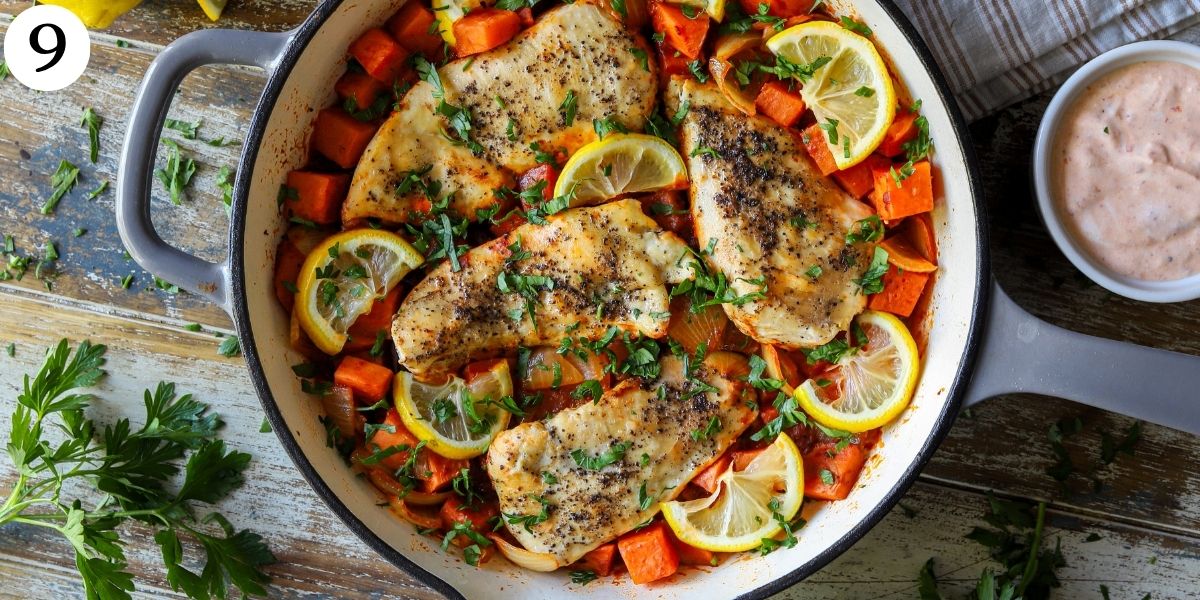 Nutritious Harissa Chicken with Sweet Potatoes Step 9