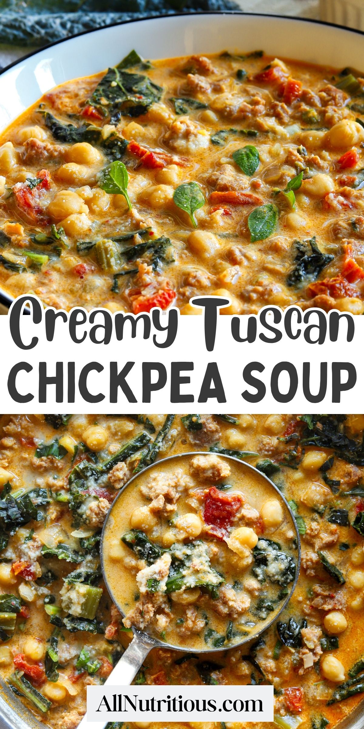 Creamy Tuscan Chickpea Soup