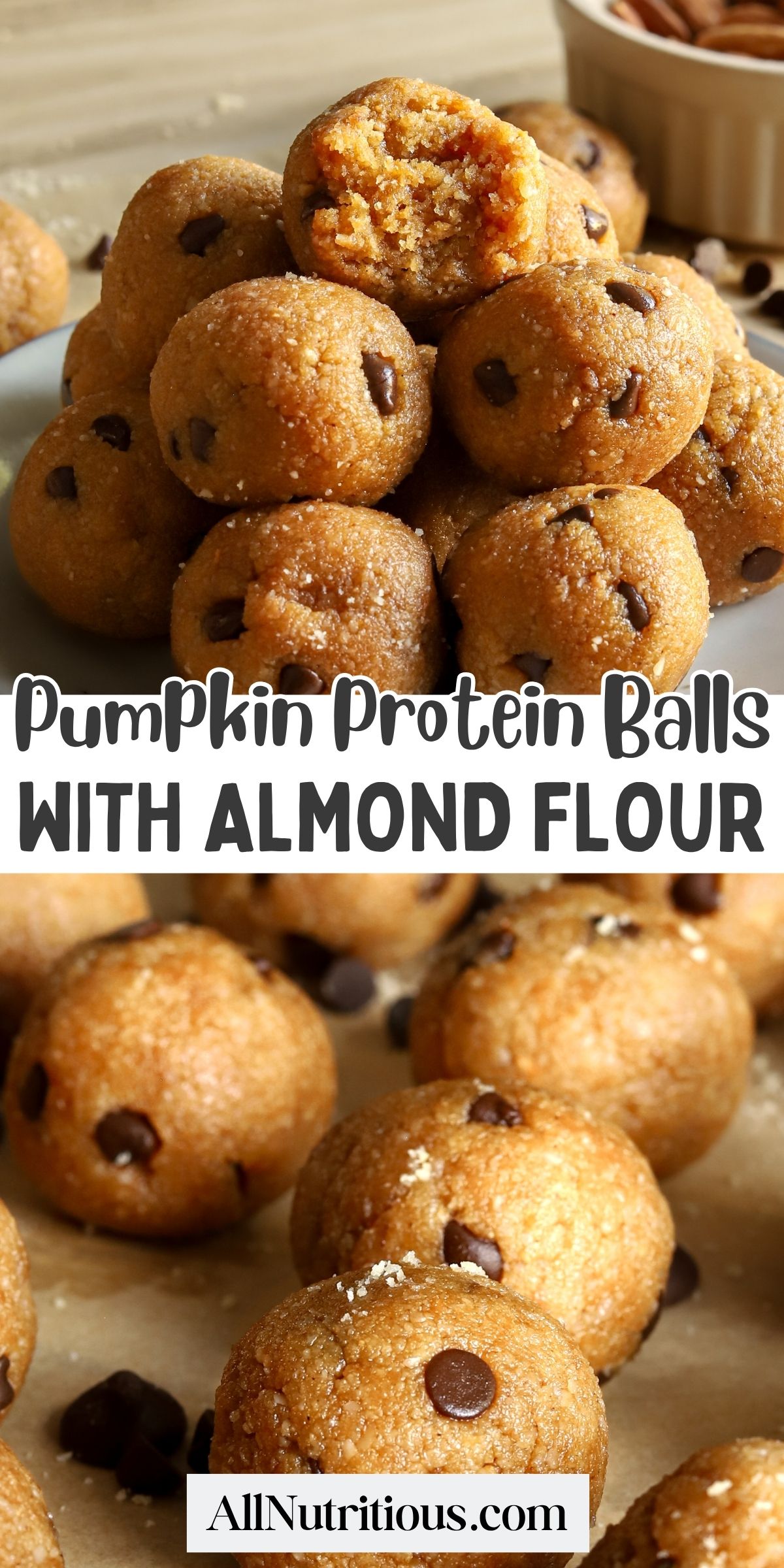 Pumpkin Protein Balls with Almond Flour
