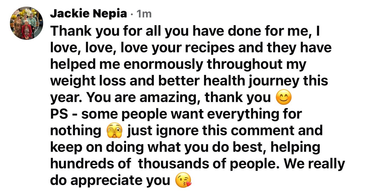 all nutritious recipes feedback