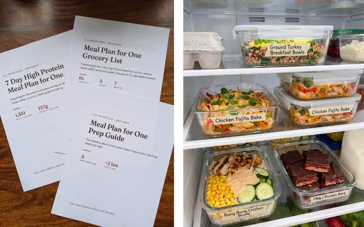 printable meal plan