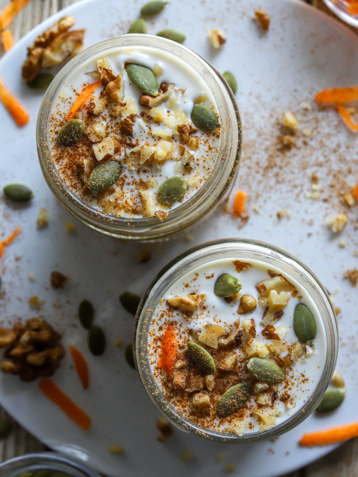 Yummy Carrot Cake Cheesecake Overnight Oats