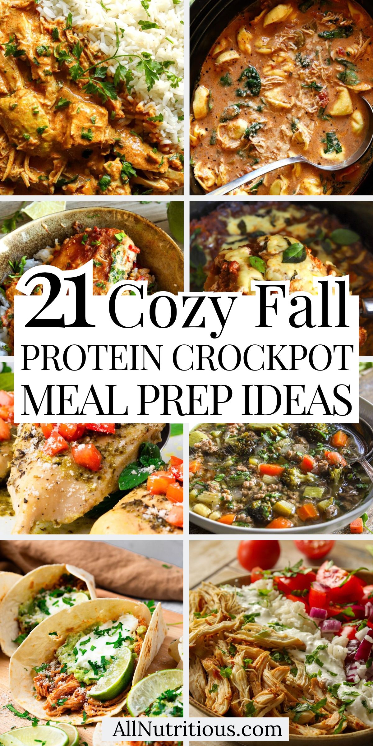 21 Fall High Protein Crockpot Meal Prep Ideas