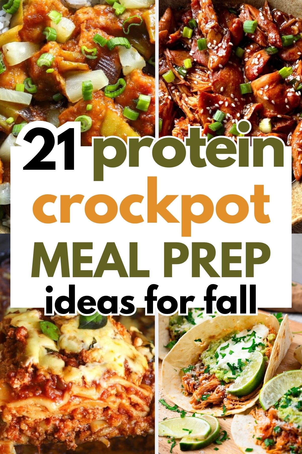 21 Fall High Protein Crockpot Meal Prep Ideas