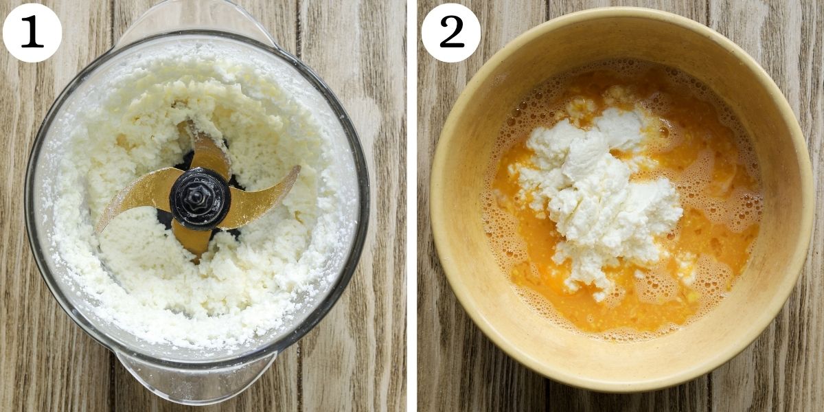 Nutritious Blueberry Cottage Cheese Loaf Cake Steps 1-2