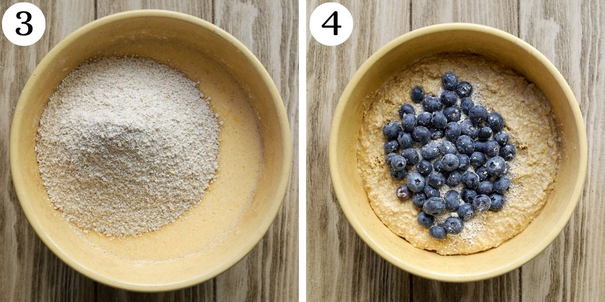 Nutritious Blueberry Cottage Cheese Loaf Cake Steps 3-4
