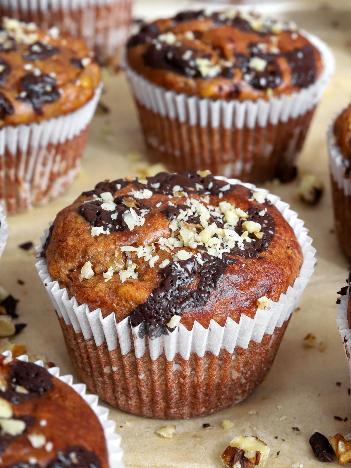 Healthy Flourless Banana Bread Muffins