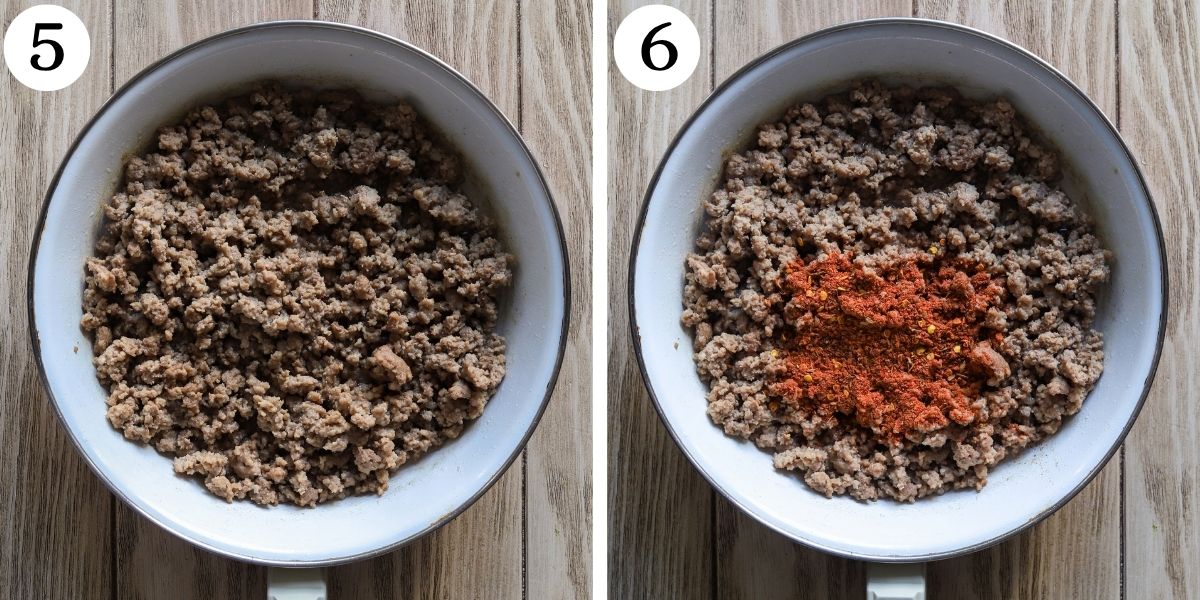 Mouthwatering Sweet Potato Breakfast Beef Bowls Steps 5-6