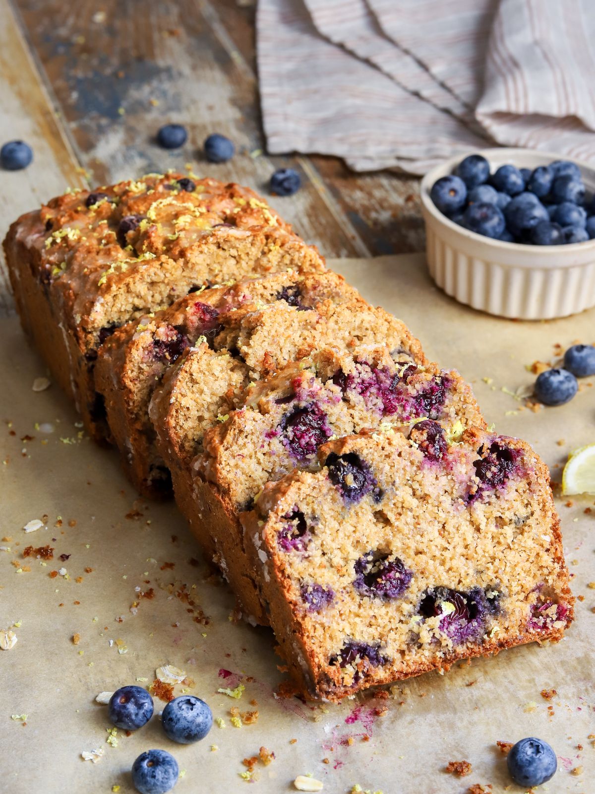 Yummy Blueberry Cottage Cheese Loaf Cake