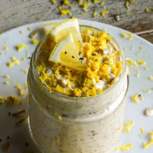 Lemon Cottage Cheese Overnight Oats